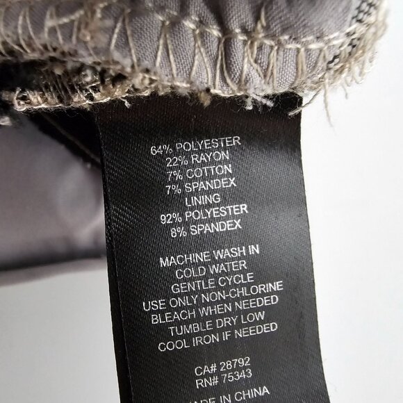 House Of Harlow 1960 Large Skort Brown Cream Plaid Shorts Pockets Mini Academia - Picture 6 of 6